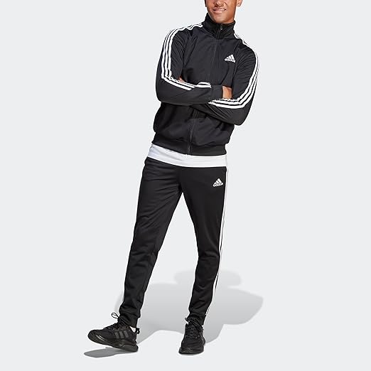 adidas Men's Basic 3-Stripes Tricot Track Suit