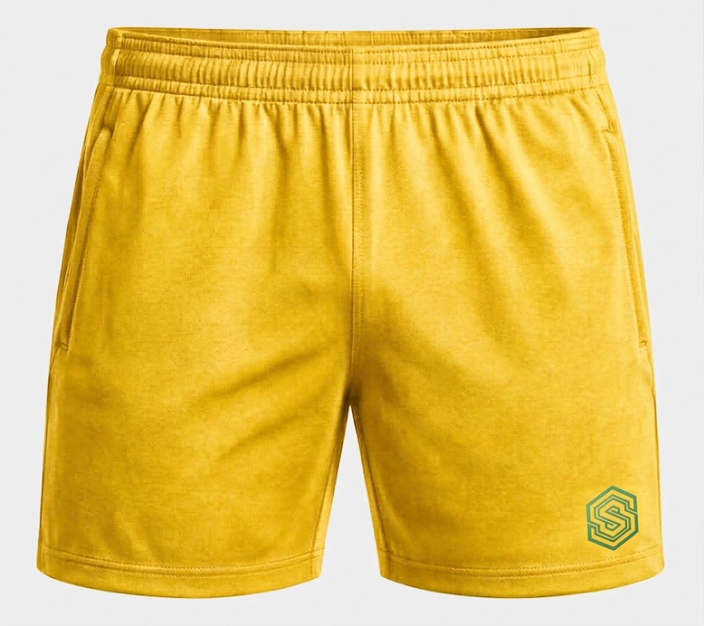 Performance Training Shorts – Charcoal Grey with Mint Green Embroidered Logo