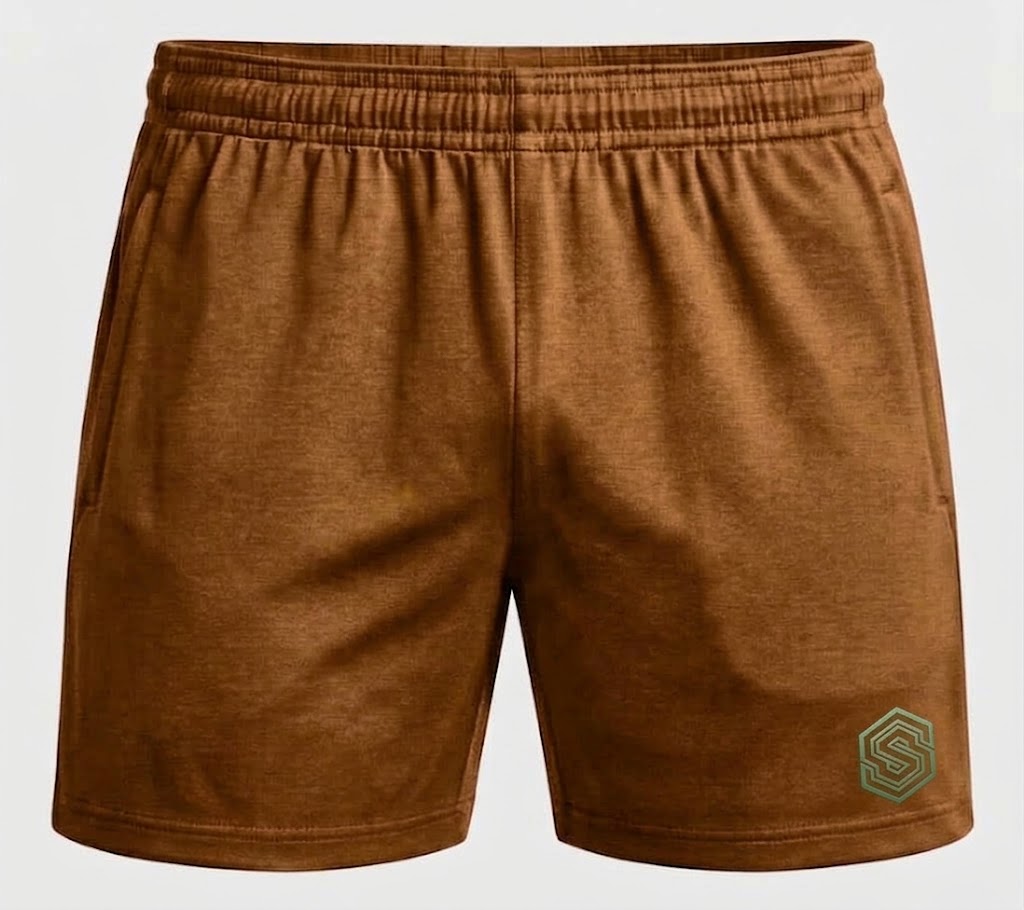 Performance Training Shorts – Charcoal Grey with Mint Green Embroidered Logo