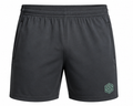 Performance Training Shorts – Charcoal Grey with Mint Green Embroidered Logo