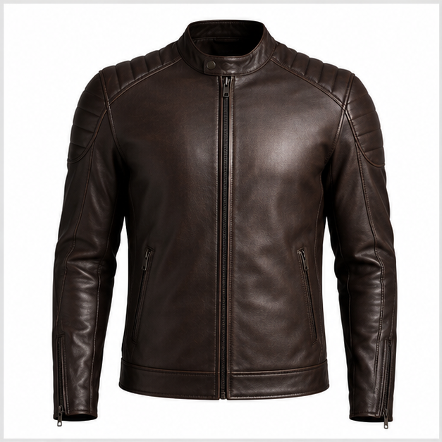 SWARCH IronEdge Moto Leather Jacket