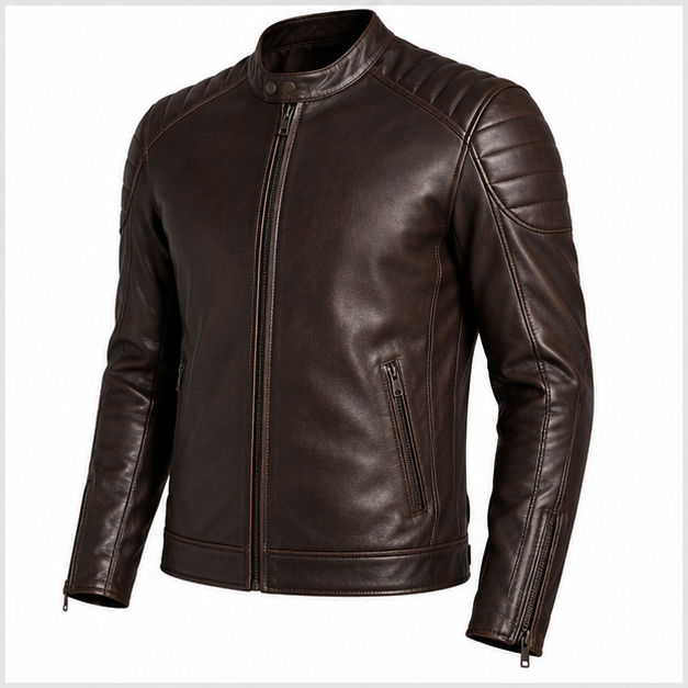 SWARCH IronEdge Moto Leather Jacket