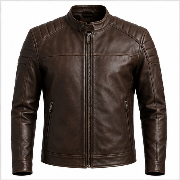 SWARCH TitanForge Structured Leather Jacket