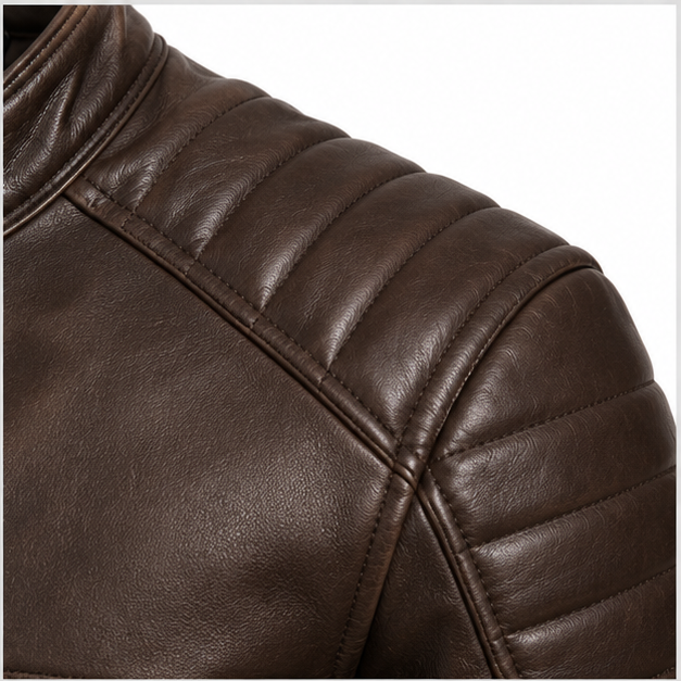 SWARCH TitanForge Structured Leather Jacket