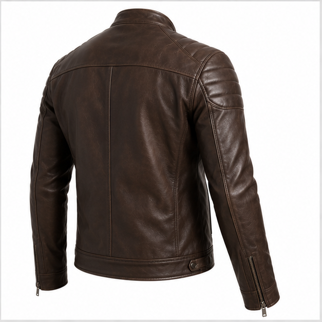 SWARCH TitanForge Structured Leather Jacket