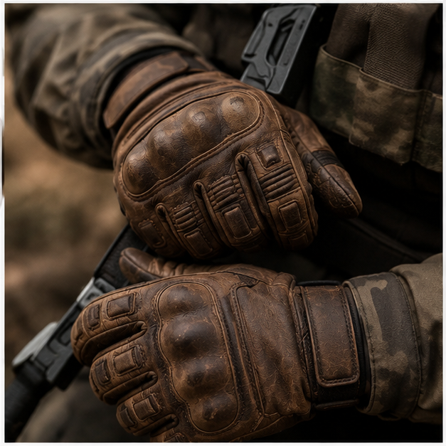 SWARCH IronShield Tactical Leather Gloves